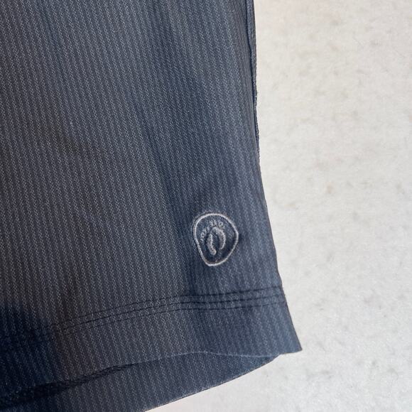 Hang Ten Hybrid Shorts Men W36 Quick Dry Mesh Pockets Black Grey Stripe STRETCH - Picture 4 of 16